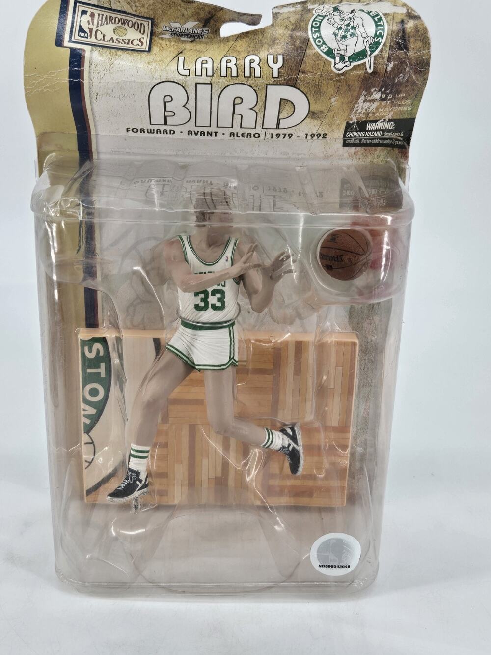 NBA Legends Series 4 Larry Bird Hardwood Classics Mcfarlane Action Figure **FLAW